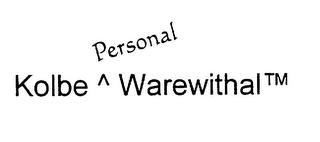 KOLBE PERSONAL WAREWITHAL trademark