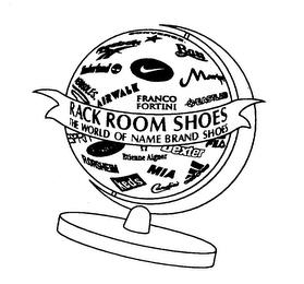 RACK ROOM SHOES THE WORLD OF NAME BRAND SHOES trademark