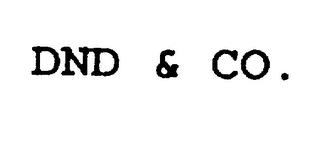 DND & CO. trademark