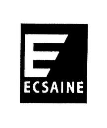 E ECSAINE trademark