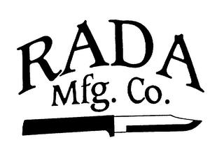 RADA MFG. CO. trademark