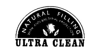 ULTRA CLEAN NATURAL FILLING WITH ANTI-BACTERIAL PROTECTION trademark