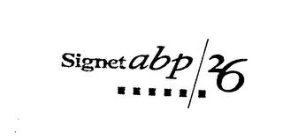 SIGNET ABP 26 trademark