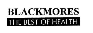 BLACKMORES THE BEST OF HEALTH trademark