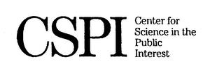 CSPI CENTER FOR SCIENCE IN THE PUBLIC INTEREST trademark