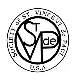 SOCIETY OF ST. VINCENT DE PAUL U.S.A. ST V D E P trademark