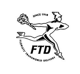 FTD SINCE 1910 FLORISTS' TRANSWORLD DELIVERY trademark