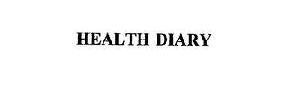 HEALTH DIARY trademark