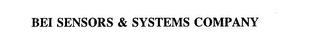 BEI SENSORS & SYSTEMS COMPANY trademark