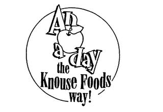 AN A DAY THE KNOUSE FOODS WAY! trademark