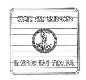 STATE AND EMISSIONS INSPECTION STATION trademark