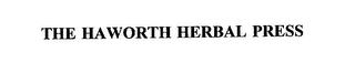 THE HAWORTH HERBAL PRESS trademark