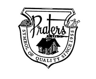 PRATERS SYMBOL OF QUALITY SINCE 1955 trademark