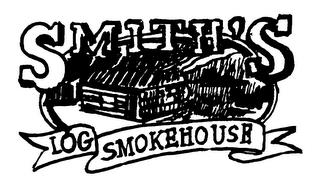 SMITH'S LOG SMOKEHOUSE trademark