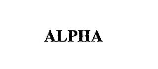 ALPHA trademark