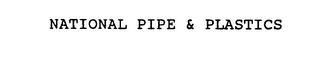 NATIONAL PIPE & PLASTICS trademark