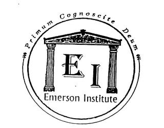 PRIMUM CONNOSCITE DEUM E I EMERSON INSTITUE trademark