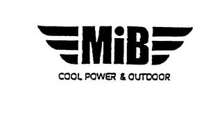 MIB COOL POWER & OUTDOOR trademark