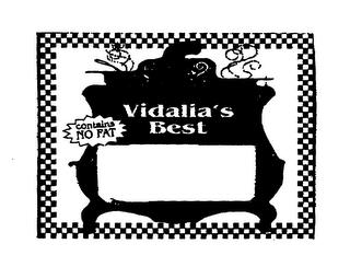 VIDALIA'S BEST CONTAINS NO FAT trademark