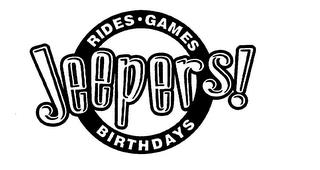 JEEPERS! RIDES GAMES BIRTHDAYS trademark