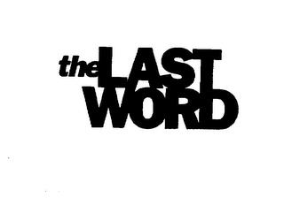 THE LAST WORD trademark