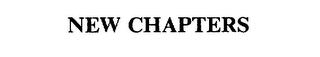 NEW CHAPTERS trademark