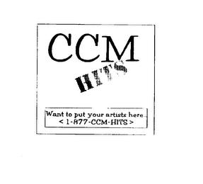 CCM HITS trademark