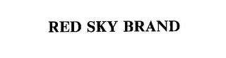 RED SKY BRAND trademark