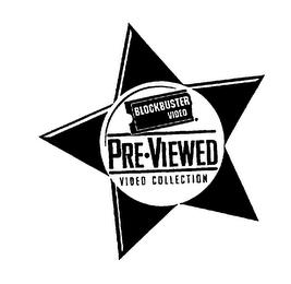 BLOCKBUSTER VIDEO PREVIEWED VIDEO COLLECTION trademark