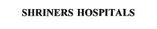 SHRINERS HOSPITALS trademark