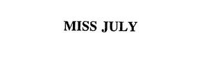 MISS JULY trademark