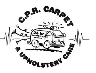 C.P.R. CARPET & UPHOLSTERY CARE 24 HR EMERGENCY SERVICE CPR CARPET trademark