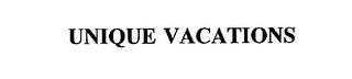 UNIQUE VACATIONS trademark