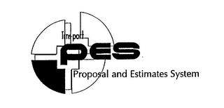 TRNS-PORT PES PROPOSAL AND ESTIMATES SYSTEM trademark