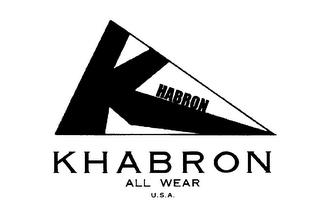 KHABRON ALL WEAR U.S.A trademark