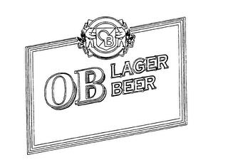 OB LAGER BEER trademark