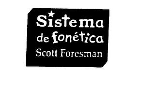 SISTEMA DE FONETICA SCOTT FORESMAN trademark