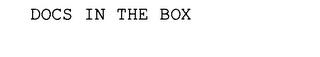 DOCS IN THE BOX trademark