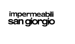 IMPERMEABILI SAN GIORGIO trademark