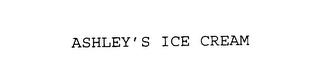 ASHLEY'S ICE CREAM trademark