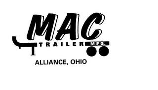 MAC TRAILER MFG. ALLIANCE, OHIO trademark