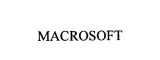 MACROSOFT trademark