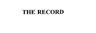 THE RECORD trademark