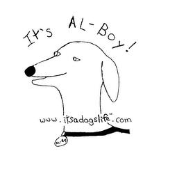 IT'S AL-BOY! WWW.ITSADOGSLIFE.COM trademark