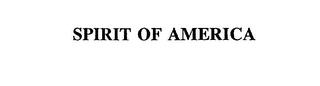 SPIRIT OF AMERICA trademark