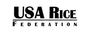 USA RICE FEDERATION trademark