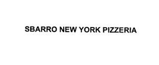 SBARRO NEW YORK PIZZERIA trademark