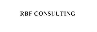 RBF CONSULTING trademark