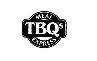 TBQ'S MEAL EXPRESS trademark