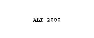 ALI 2000 trademark